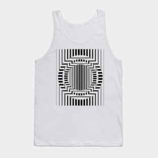 Black and white Geometric modern Tank Top